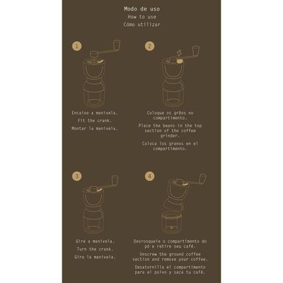Moedor De Café Tramontina Em Plástico Abs Com Moinho Em Cerâmica