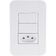 Conjunto 4x2 Com 2 Interruptores Simples 10 A 250 V E 1 Tomada 2p+t 10 A 250 V Tramontina Tablet Branco