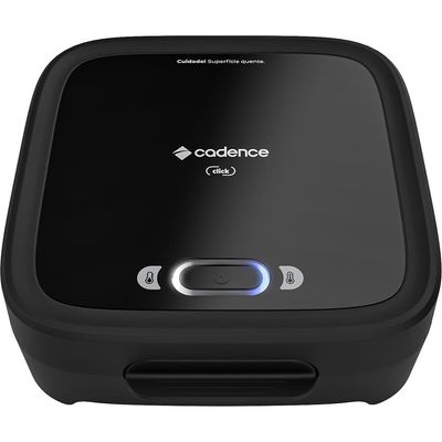 Sanduicheira Grill Cadence Click SAN400 com Botão Liga/Desliga Preto / 110V