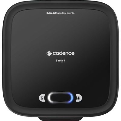 Sanduicheira Grill Cadence Click SAN400 com Botão Liga/Desliga Preto / 110V