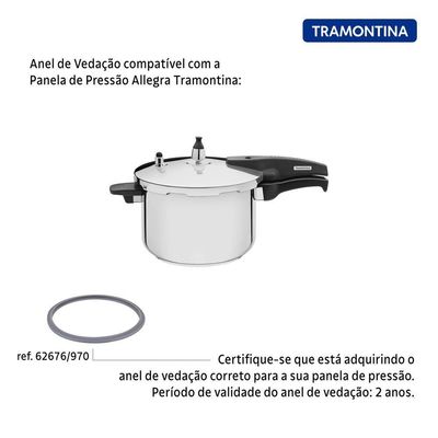 Anel De Vedação Para Panela De Pressão Tramontina Allegra Em Silicone 22 Cm