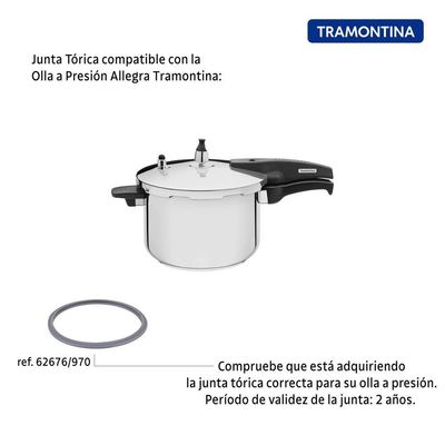 Anel De Vedação Para Panela De Pressão Tramontina Allegra Em Silicone 22 Cm