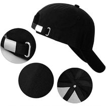 Boné Liso Esportivo Aba Curva Ajuste Metal Unissex preto
