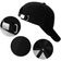 Boné Liso Esportivo Aba Curva Ajuste Metal Unissex preto