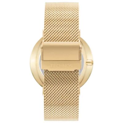 Relógio Technos Masculino Ref:2025ltz/1c Slim Mesh Dourado