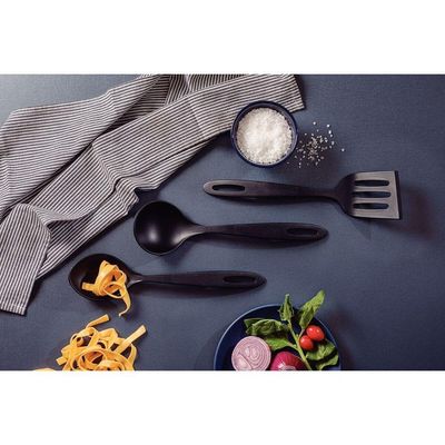 Jogo De Utensílios Tramontina Ability Em Nylon Preto 03 Peças