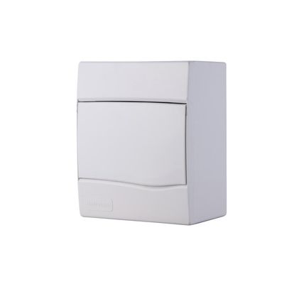 Quadro de Distribuição de Sobrepor 5 DIN ou 3 NEMA Tramontina com Porta Branca