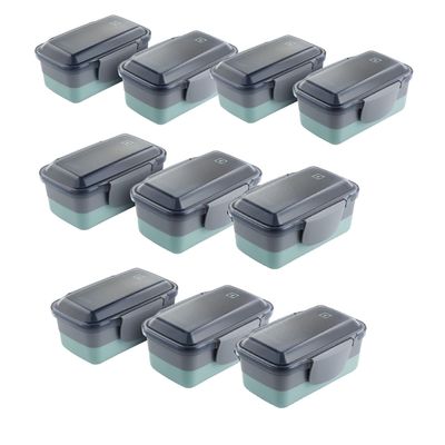 Kit de Marmiteiras Lunch Box Electrolux Verde 10 unidades Não se aplica