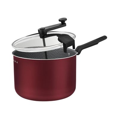 Pipoqueira Tramontina Loreto Em Alumínio Antiaderente Starflon Max Vermelho 20 Cm 3,5 L
