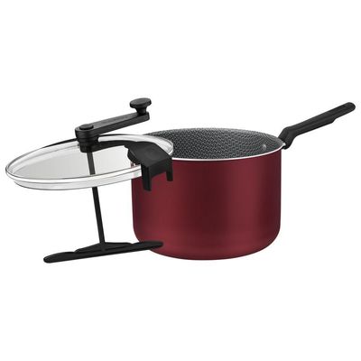 Pipoqueira Tramontina Loreto Em Alumínio Antiaderente Starflon Max Vermelho 20 Cm 3,5 L