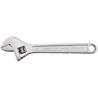 Chave Ajustavel Para Porcas 8" Tramontina Com Corpo Forjado Em Aço Carbono Cromado