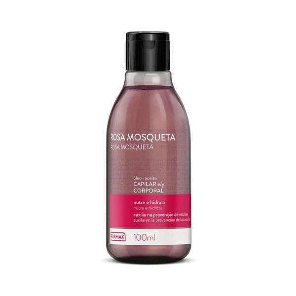 Óleo Capilar e Corporal Rosa Mosqueta Farmax 100ml