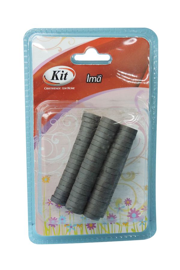Ímã 12x3mm com 100 Unidades Preto