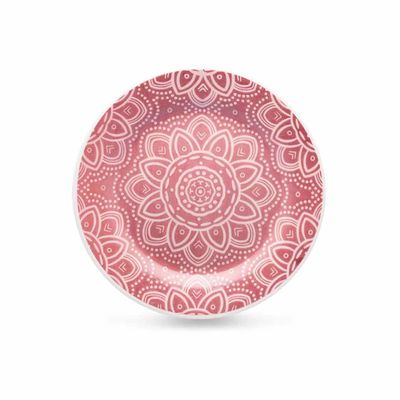 Prato de Sobremesa Le Mandala Rosa 19cm