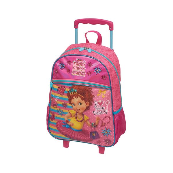 Mochilete Infantil Pacific Fancy Nancy Chic Rosa Bolsos Laterais com Elásticos