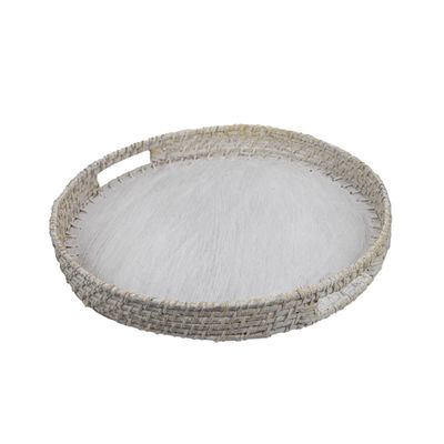 Bandeja Le Casa Redonda Rattan 40x5cm