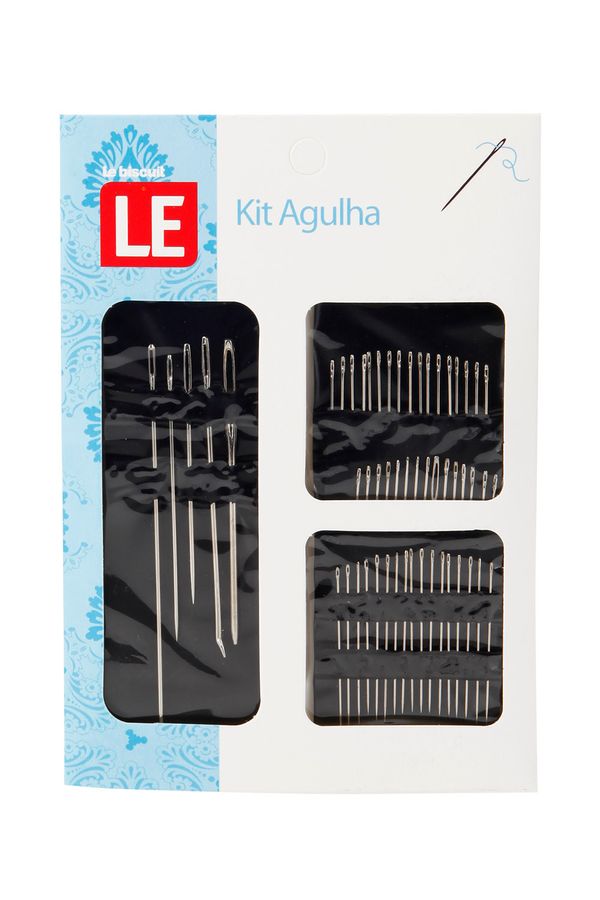 Kit Agulha Le Mix com 55 Unidades Prata