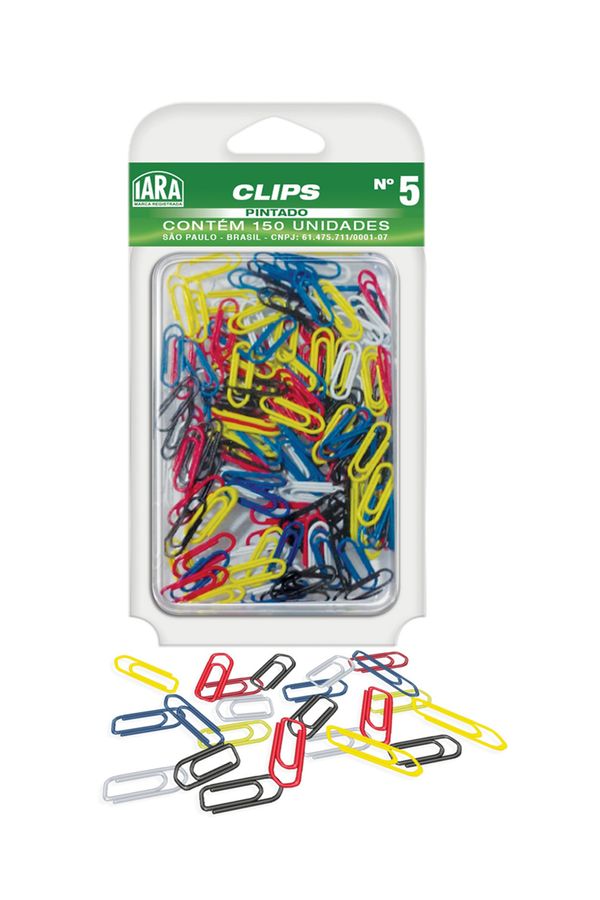 Clips Iara Colorido 13mm com 150 Unidades