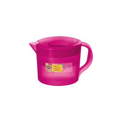 Jarra de Plástico Sanremo Vacfreezer Transparente Oval com Tampa 1,27L