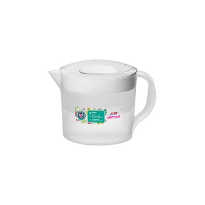 Jarra de Plástico Sanremo Vacfreezer Transparente Oval com Tampa 1,27L