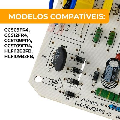 Placa Evaporadora 9 E 12.000 Btus Agratto Fit Ccs Ccst Fria Quadrada Antiga