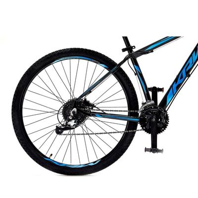 Bicicleta Aro29 Krw Alumínio Shimano 24v Freio Hidráulico S5 19 Preto-Azul