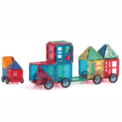 Blocos Magnéticos - Magforma com Rodas - Maleta com 30 peças - Acrílico - MF17RD30 - Magforma