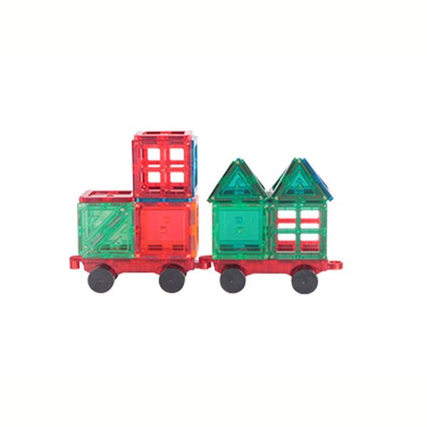 Blocos Magnéticos - Magforma com Rodas - Maleta com 30 peças - Acrílico - MF17RD30 - Magforma