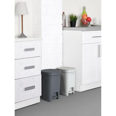 Lixeira Tramontina Compact 10l Branco Com Haste Em Aço