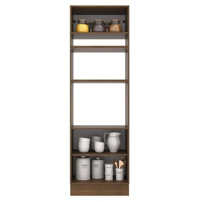 Torre Quente Agata 70 Cm 3 Portas - Rustic/cinza Madesa
