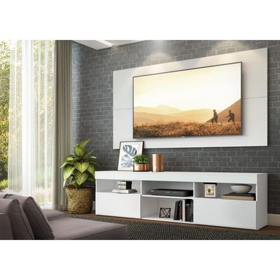 Rack Com Painel Para Tv Até 65´´ Flórida Fg3059 Branco