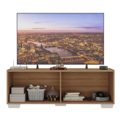Rack Para Tv Até 50 Polegadas Com Mp1072 Rustic branco