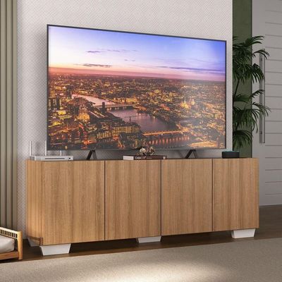 Rack Para Tv Até 50 Polegadas Com Mp1072 Rustic branco