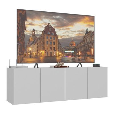 Rack Para Tv Até 50 Polegadas  Suspenso Mp1070 Branco Branco