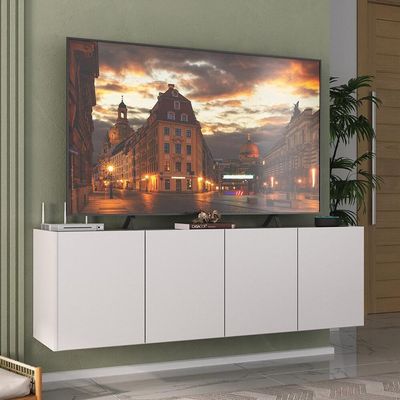 Rack Para Tv Até 50 Polegadas  Suspenso Mp1070 Branco Branco