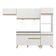 Armário De Cozinha Compacta 252cm Com Leds Veneza Up Multimóveis V2015 Branco/dourado Branco/dourado