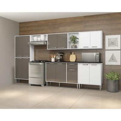 Cozinha Completa Armário e Balcão Xangai Jazz Multimóveis