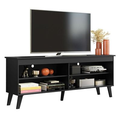 Rack TV Até 65" Com Pés Preto Turim