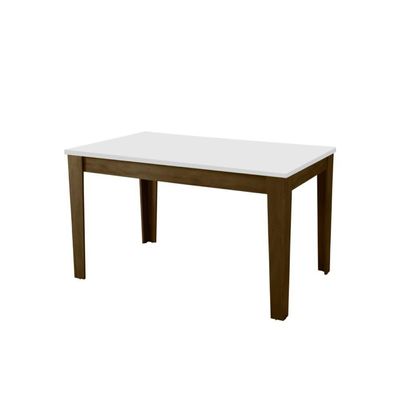 Mesa Miami 1,20M Cedro / Off White Castanho/Branco