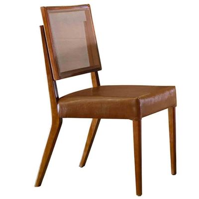 Conjunto Com 2 Cadeiras Aila Mobillare Star Caramelo Imbuia