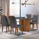 Sala De Jantar Mesa 120cm Mdf Canto Reto Com 4 Cadeiras