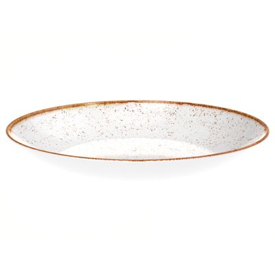 Prato Fundo de Porcelana Rústico Marrom 22cm 6 Unidades - Tramontina 96950/046