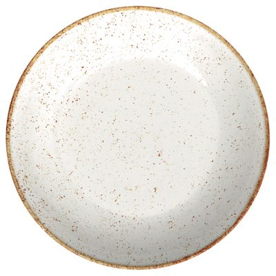 Prato Fundo de Porcelana Rústico Marrom 22cm 6 Unidades - Tramontina 96950/046