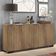 Aparador Buffet 4 Portas Veneza Multimóveis Rustic/preto