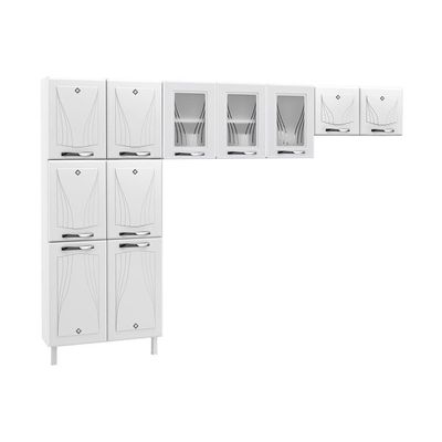 Cozinha De Aço Compacta Clara 3 Peças Cr6152 Branco