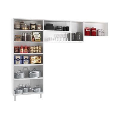 Cozinha De Aço Compacta Clara 3 Peças Cr6152 Branco