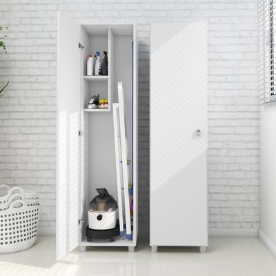 Armário Lavanderia Multiuso Com 1 Porta Cr30004 Branco