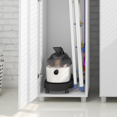 Armário Lavanderia Multiuso Com 1 Porta Cr30004 Branco