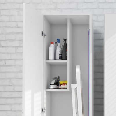 Armário Lavanderia Multiuso Com 1 Porta Cr30004 Branco