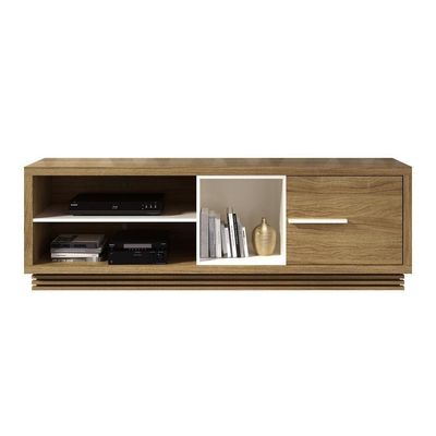 Rack Tv 42" Com 1 Porta Cr45008 Natural/Off White